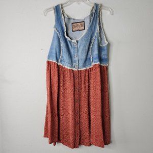 Vintage BoHo Denim Mini-Dress / Top 💙